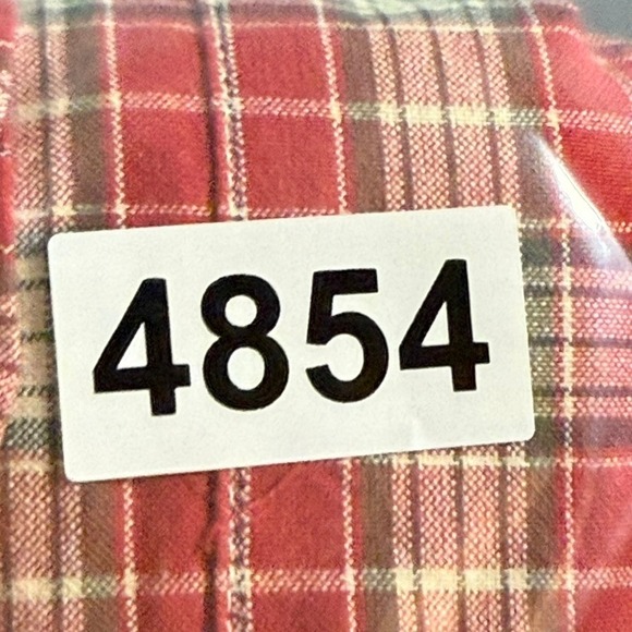 Damson Madder Kylie Ruffle Shirt Red Plaid Button Up Womens Size 12 US 8 NWT - Picture 12 of 12